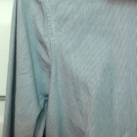 JCrew white and blue pinstripe button down - Picture 2 of 5